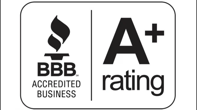 BBB Accredited Business with an A+ rating